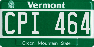 VT license plate CPI464