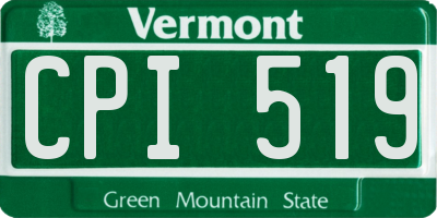 VT license plate CPI519