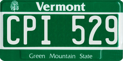 VT license plate CPI529