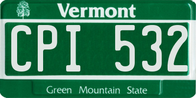 VT license plate CPI532