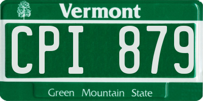 VT license plate CPI879