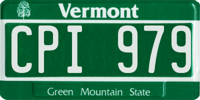 VT license plate CPI979