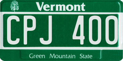 VT license plate CPJ400