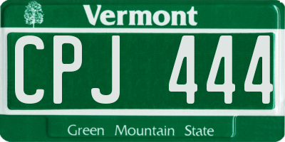 VT license plate CPJ444