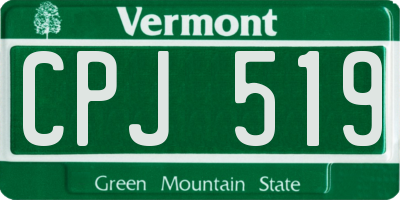 VT license plate CPJ519