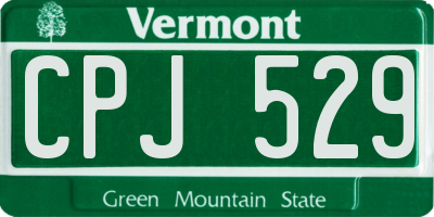 VT license plate CPJ529