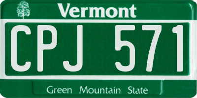 VT license plate CPJ571