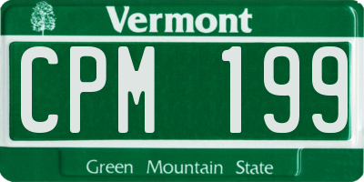 VT license plate CPM199