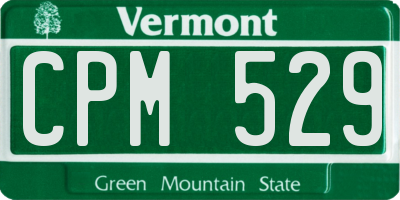 VT license plate CPM529