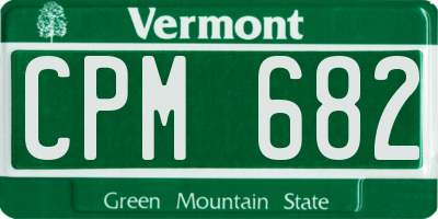 VT license plate CPM682