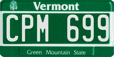 VT license plate CPM699