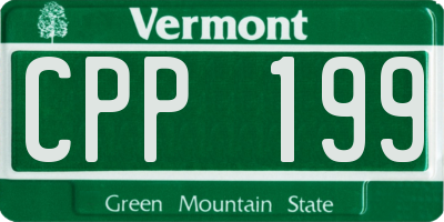 VT license plate CPP199