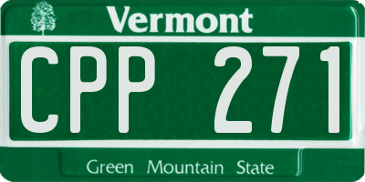 VT license plate CPP271