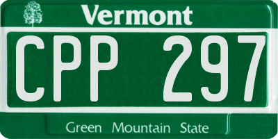 VT license plate CPP297