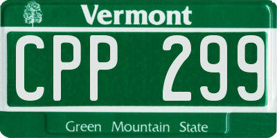 VT license plate CPP299