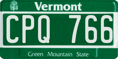 VT license plate CPQ766