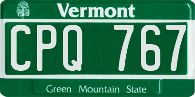 VT license plate CPQ767