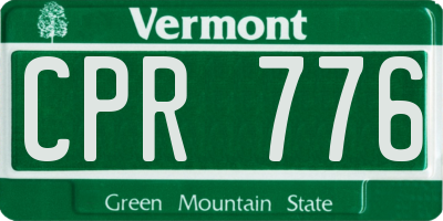 VT license plate CPR776