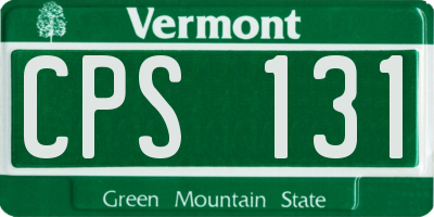 VT license plate CPS131