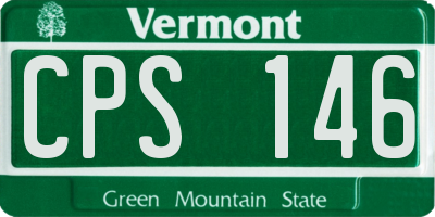 VT license plate CPS146