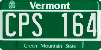 VT license plate CPS164
