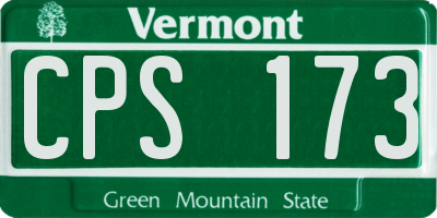 VT license plate CPS173