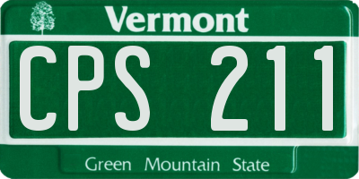 VT license plate CPS211
