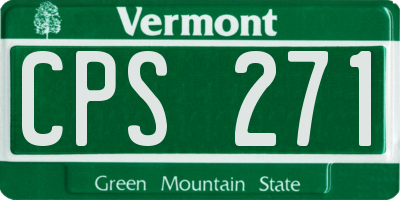 VT license plate CPS271