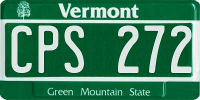 VT license plate CPS272