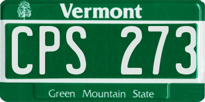 VT license plate CPS273