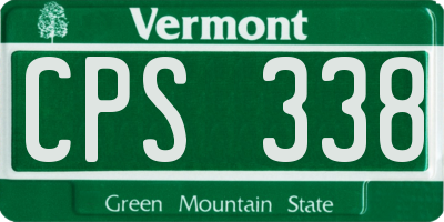 VT license plate CPS338