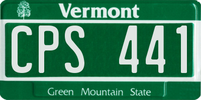 VT license plate CPS441
