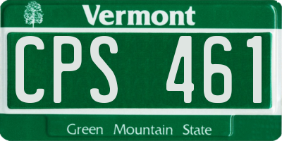 VT license plate CPS461