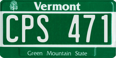 VT license plate CPS471
