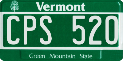 VT license plate CPS520