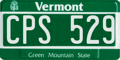 VT license plate CPS529