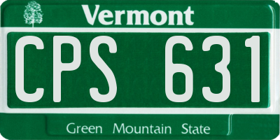 VT license plate CPS631