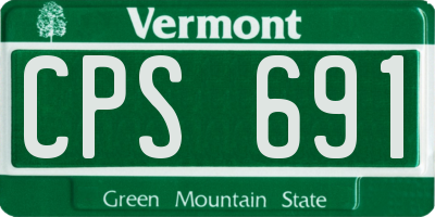 VT license plate CPS691