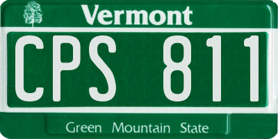 VT license plate CPS811