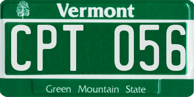 VT license plate CPT056