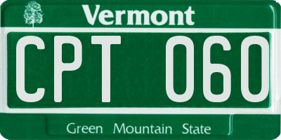 VT license plate CPT060