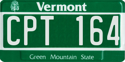 VT license plate CPT164