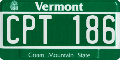 VT license plate CPT186