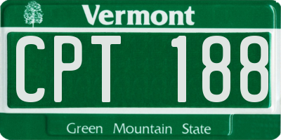 VT license plate CPT188