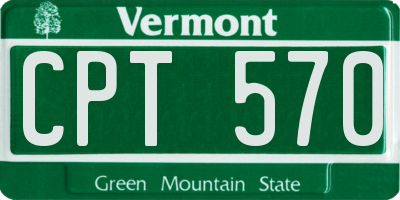 VT license plate CPT570