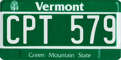 VT license plate CPT579