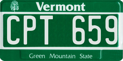 VT license plate CPT659