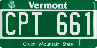 VT license plate CPT661