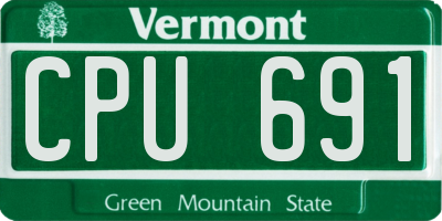 VT license plate CPU691