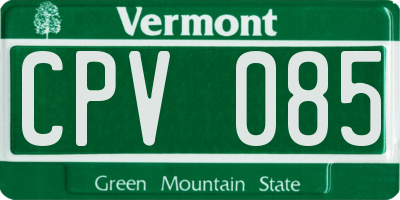 VT license plate CPV085